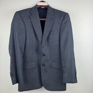 Jos A Bank Travelers Blazer 36R Wool Model‎ 810 coat jacket blue/black